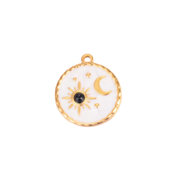 Médaillon Solaire Blanc