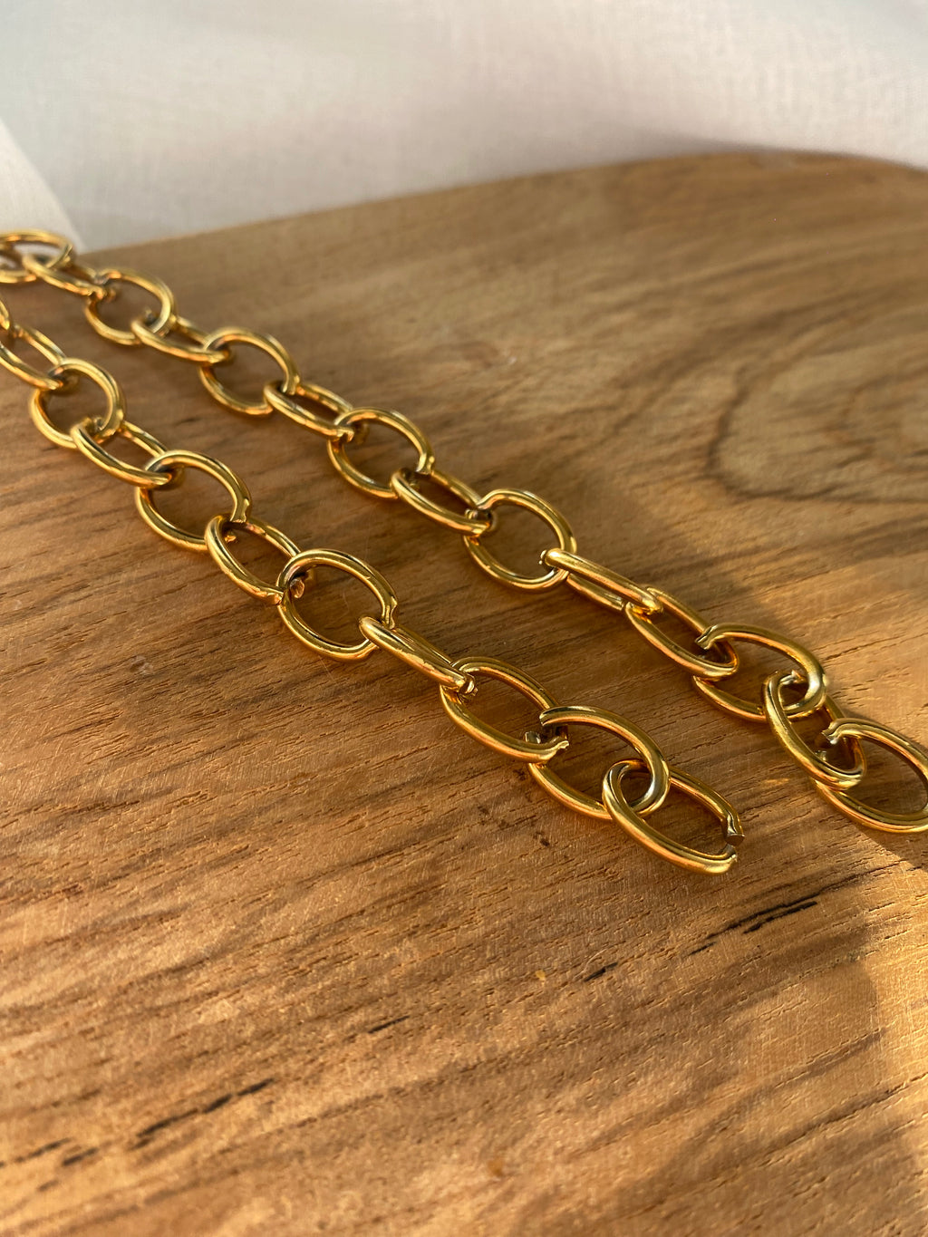 Maille en acier inoxydable doré anneau rond