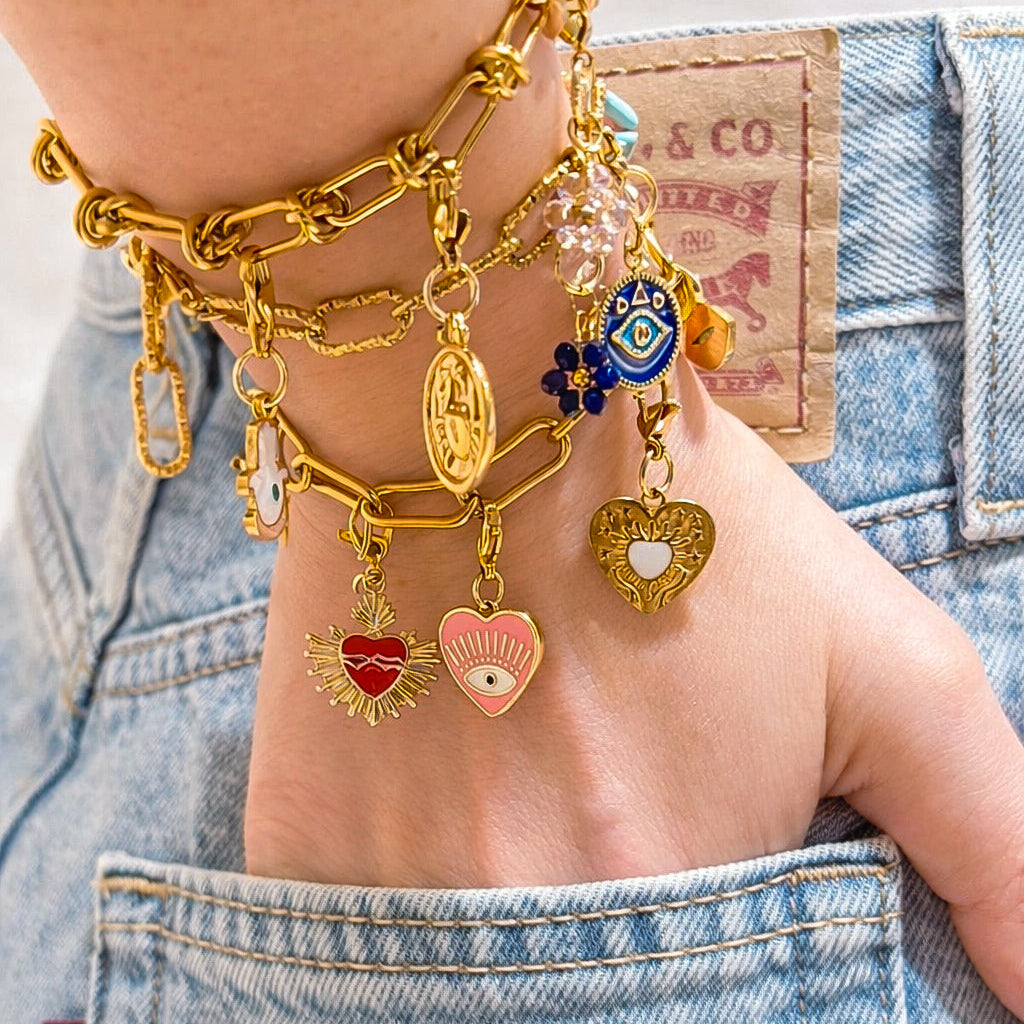Photo Bracelet Personnalisé avec breloques